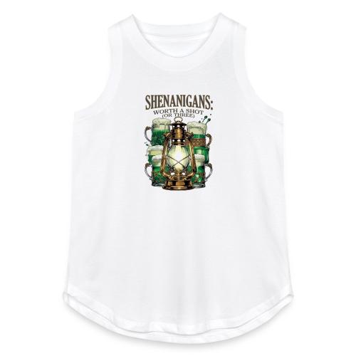 Worth a Shot Lantern Toast Graphic Tee - Women's Relaxed Tank Top