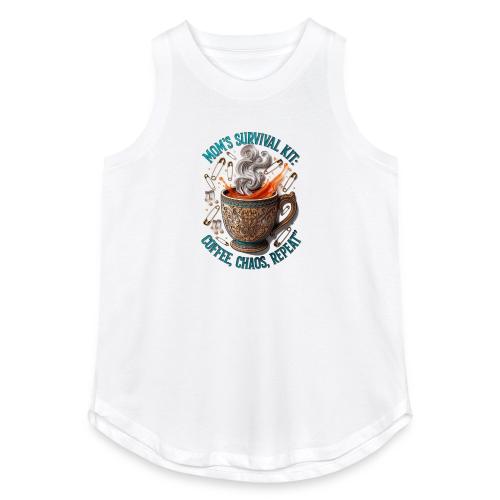 Mom's Survival Kit Tee | Coffee Chaos - Women's Relaxed Tank Top