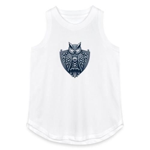 Night Watch Owl T Shirt, Sarcastic Dad Gift - Women's Relaxed Tank Top