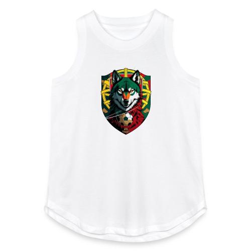 Portugal Iberian Wolf Soccer T Shirt,Football Gift - Women's Relaxed Tank Top