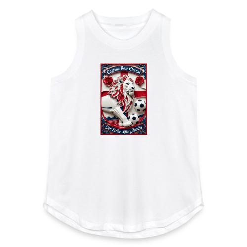 England Lion Soccer T Shirt, Football Pride Gift - Women's Relaxed Tank Top