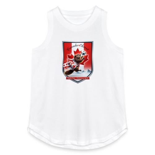 Canada Beaver Ascent T-Shirt, Canadian Pride Gift - Women's Relaxed Tank Top