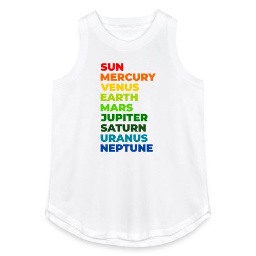 Color the solar system - Women's Relaxed Tank Top