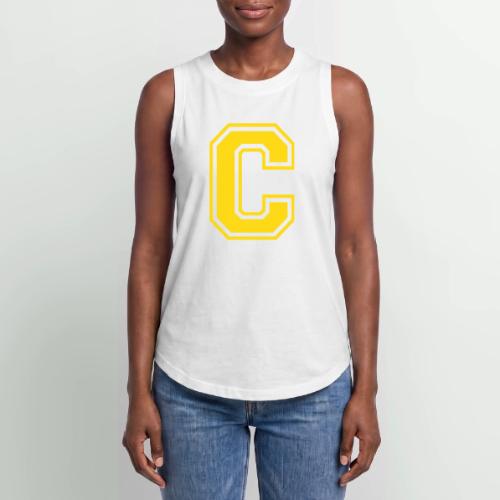 Letter C – Capital Athletic Alphabet Monogram - Women's Relaxed Tank Top