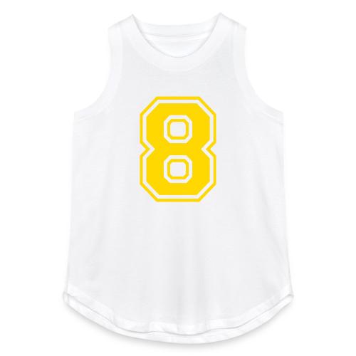 Number 8 in a classic athletic collegiate font - Women's Relaxed Tank Top