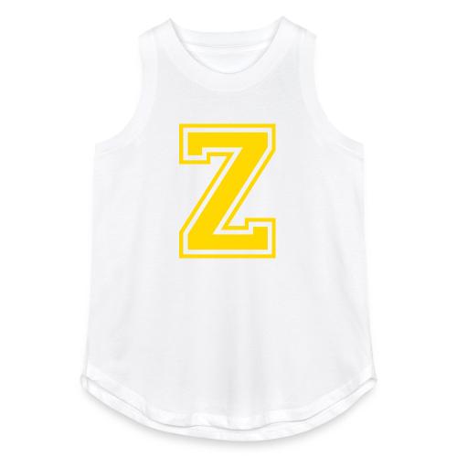 Letter Z – Capital Athletic Alphabet Monogram - Women's Relaxed Tank Top