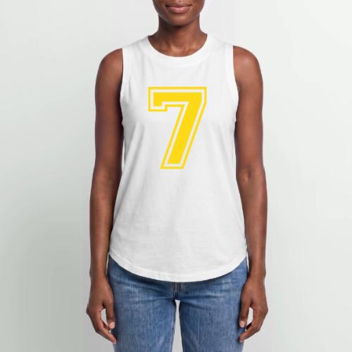 Number 7 in a classic athletic collegiate font - Women's Relaxed Tank Top