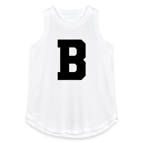 Varsity Letter B Athletic Alphabet Graphic - Women's Relaxed Tank Top