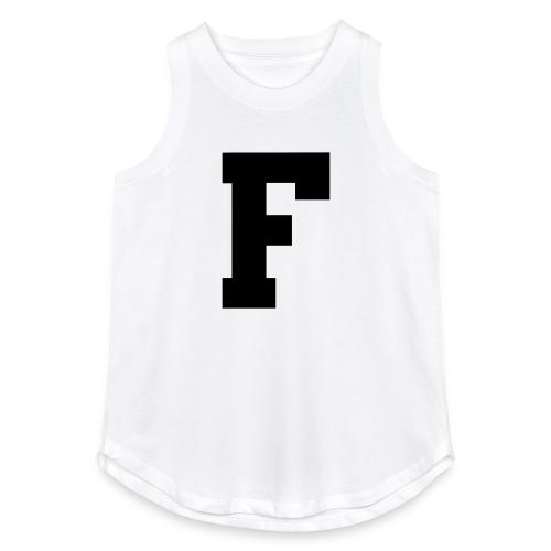 Varsity Letter F Athletic Monogram - Women's Relaxed Tank Top