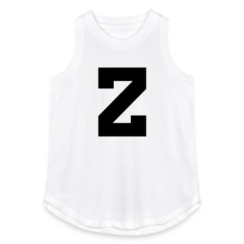 Varsity Letter Z Athletic Font Design - Women's Relaxed Tank Top
