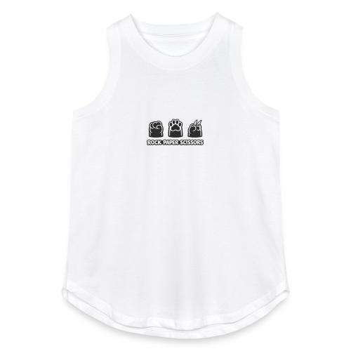 Playful Dog Paw Rock Paper Scissors - Women's Relaxed Tank Top