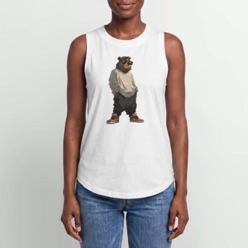 Urban Streetwear Bear Cool Apparel Design - Women's Relaxed Tank Top