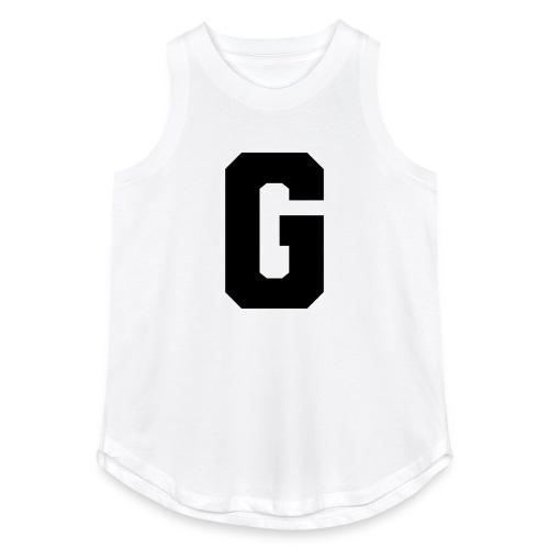 Varsity Letter G Collegiate Alphabet Art - Women's Relaxed Tank Top