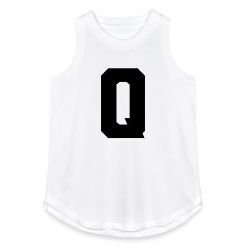 Varsity Letter Q Collegiate Font Graphic - Women's Relaxed Tank Top