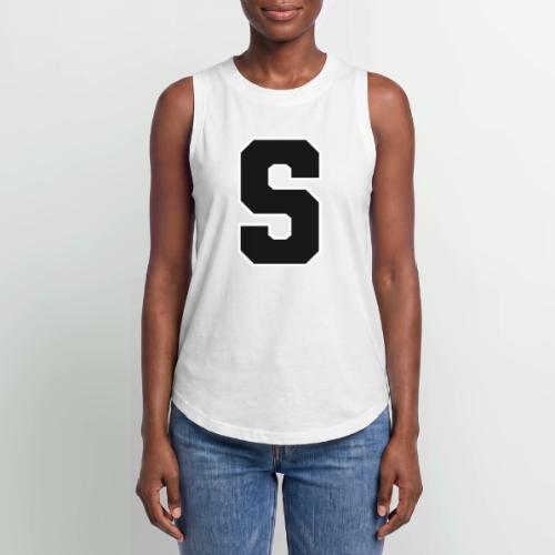 Varsity Letter S Collegiate Alphabet Art - Women's Relaxed Tank Top