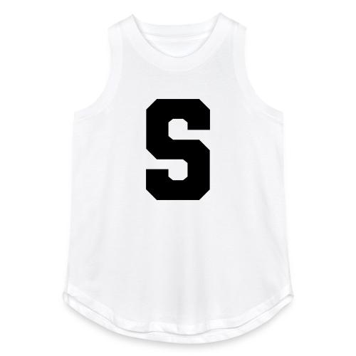 Varsity Letter S Collegiate Alphabet Art - Women's Relaxed Tank Top