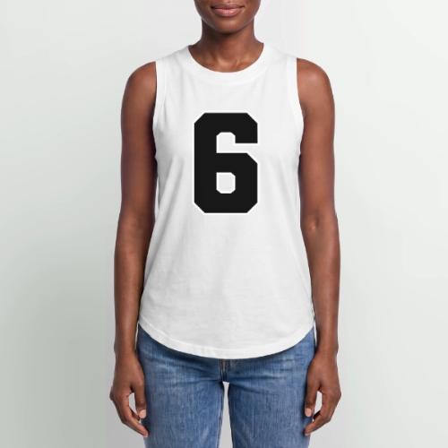 Varsity Number 6 Sports Font - Women's Relaxed Tank Top