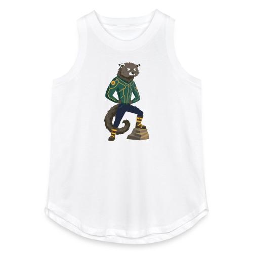 Raccoon Ranger in Neon Armor - Women's Relaxed Tank Top