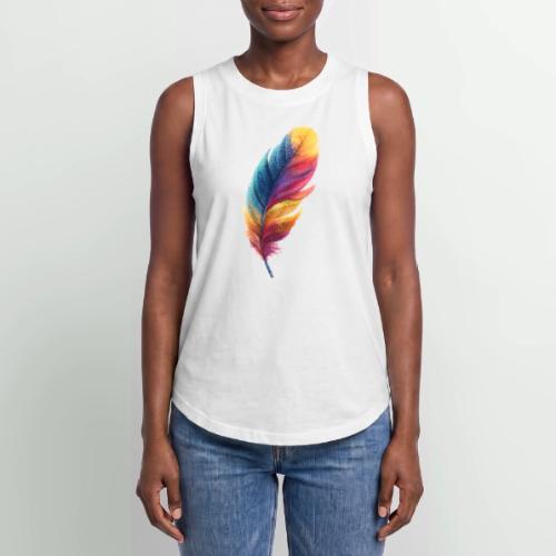 Rainbow Flight Feather - Women's Relaxed Tank Top