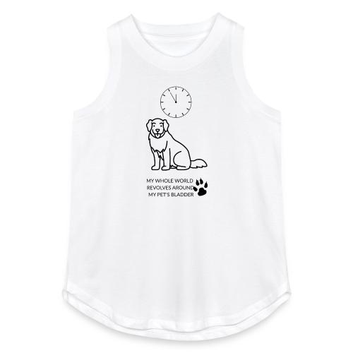 My Pet's Bladder World T-Shirt | Funny Dog/Cat Own - Women's Relaxed Tank Top