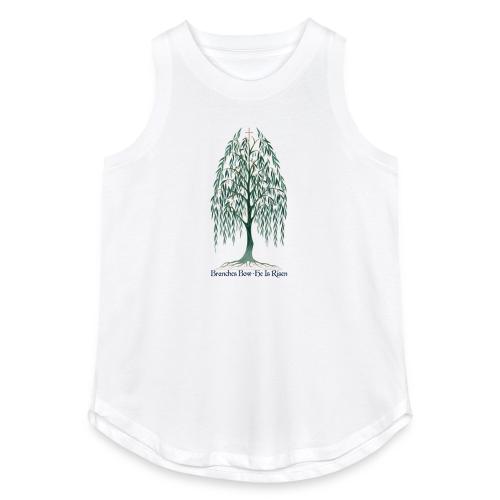 Easter Branches Bow Willow T Shirt, Easter Gift - Women's Relaxed Tank Top