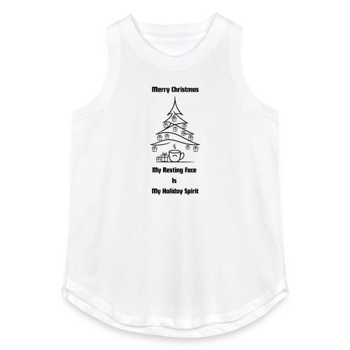My Resting Face Is My Christmas Spirit T-Shirt - Women's Relaxed Tank Top