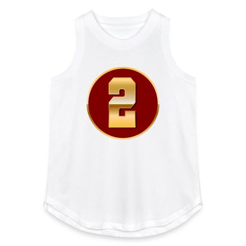 Number 2 in Gold Varsity Font - Women's Relaxed Tank Top