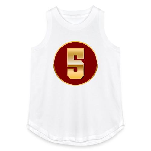 Number 5 in Gold Varsity Font - Women's Relaxed Tank Top