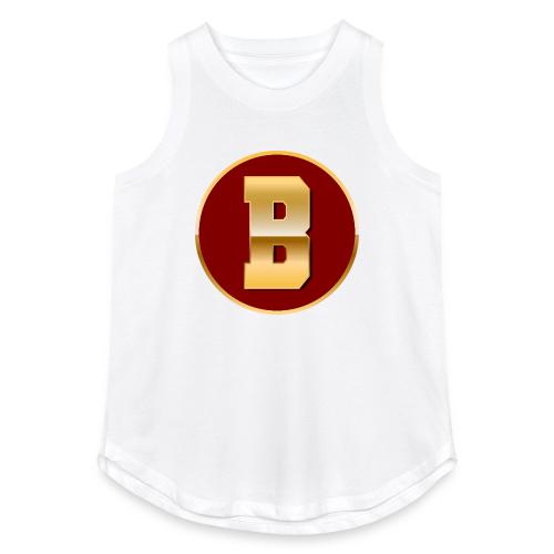 Letter B – Capital Varsity Alphabet Monogram - Women's Relaxed Tank Top