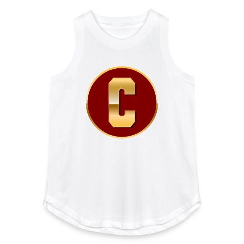 Letter C – Capital Varsity Alphabet Monogram - Women's Relaxed Tank Top