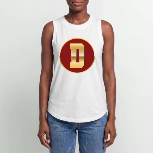 Letter D – Capital Varsity Alphabet Monogram - Women's Relaxed Tank Top