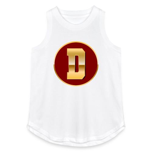 Letter D – Capital Varsity Alphabet Monogram - Women's Relaxed Tank Top