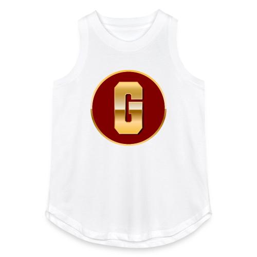 Letter G – Capital Varsity Alphabet Monogram - Women's Relaxed Tank Top