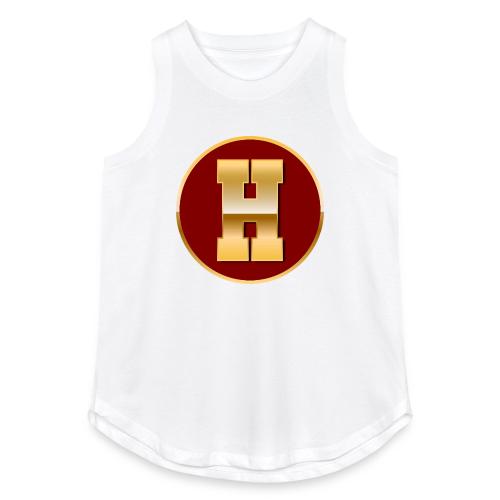Letter H – Capital Varsity Alphabet Monogram - Women's Relaxed Tank Top