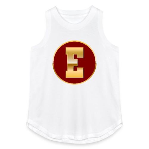 Letter E – Capital Varsity Alphabet Monogram - Women's Relaxed Tank Top