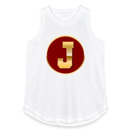 Letter J – Capital Varsity Alphabet Monogram - Women's Relaxed Tank Top