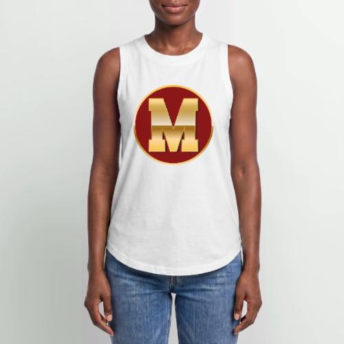 Letter M – Capital Varsity Alphabet Monogram - Women's Relaxed Tank Top