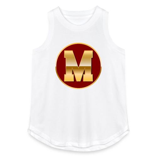Letter M – Capital Varsity Alphabet Monogram - Women's Relaxed Tank Top