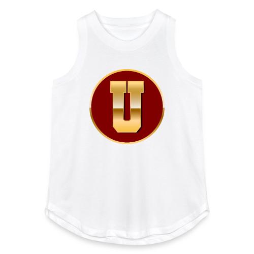 Letter U – Capital Varsity Alphabet Monogram - Women's Relaxed Tank Top