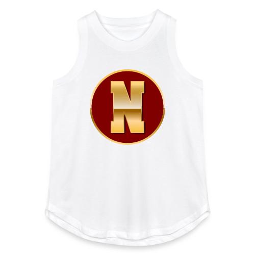 Letter N – Capital Varsity Alphabet Monogram - Women's Relaxed Tank Top