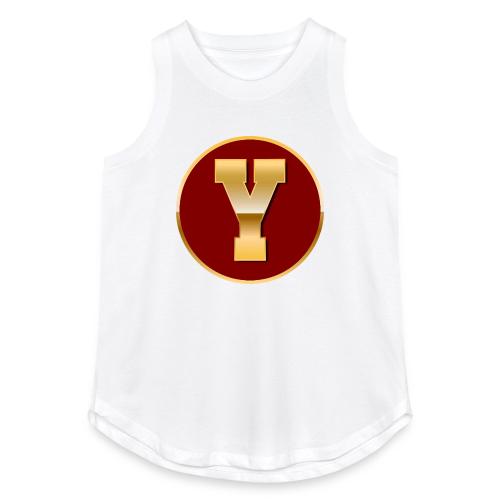 Letter Y – Capital Varsity Alphabet Monogram - Women's Relaxed Tank Top