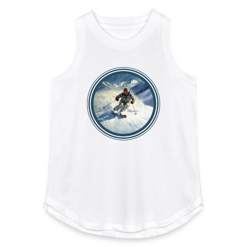 Skiing Power Moves - Women's Relaxed Tank Top