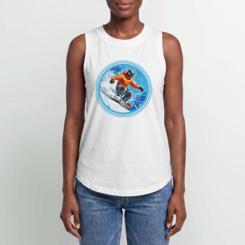 Snowboarding Motion - Women's Relaxed Tank Top