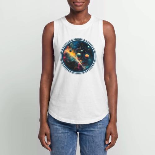 Painted Planetscape - Women's Relaxed Tank Top