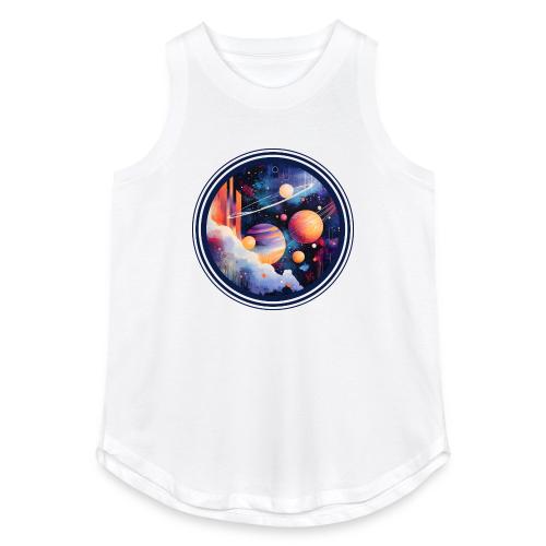 Floating Planetscape - Women's Relaxed Tank Top