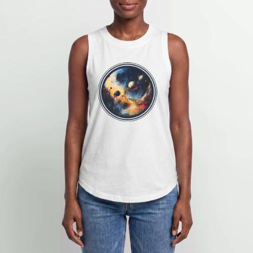 Chaotic Color Planets - Women's Relaxed Tank Top
