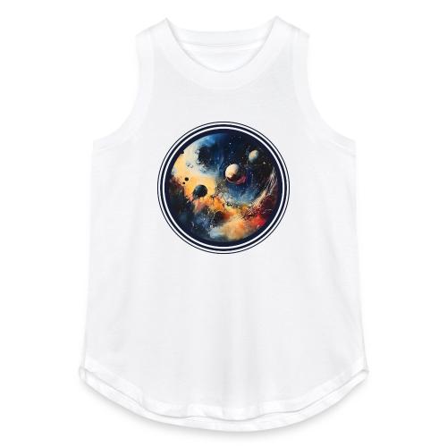 Chaotic Color Planets - Women's Relaxed Tank Top