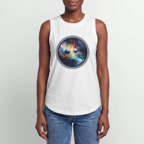 Chaotic Color Planets - Women's Relaxed Tank Top