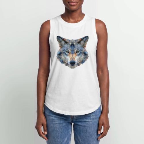 Wolf: Chromatic Wild Gaze - Women's Relaxed Tank Top