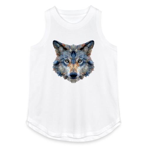 Wolf: Chromatic Wild Gaze - Women's Relaxed Tank Top